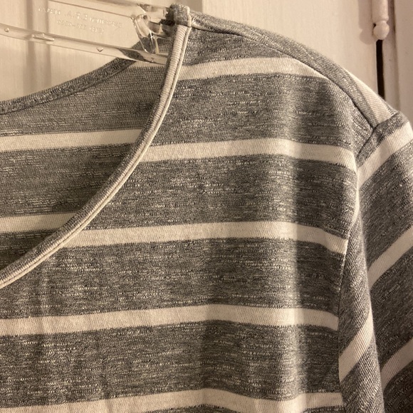 3X Sonoma Striped Cotton Blend Peplum Top - Picture 8 of 10